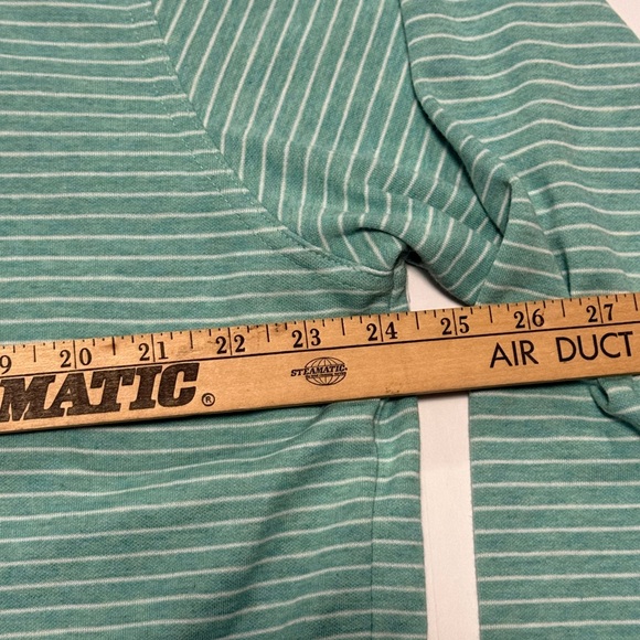 Men’s Peter Millar Striped Long Sleeve 1/4 Zip  Green Sz XL Broadmoor Golf Club - Picture 5 of 7